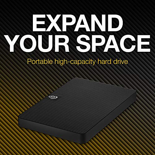 Seagate Expansion Portable 2TB External Hard Drive HDD - 2.5 Inch USB 3.0, for Mac and PC with Rescue Services, New, (STKM2000400)