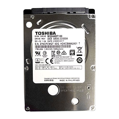 Toshiba MQ04 Series 1TB 5400RPM 2.5" Internal Hard Drive - SATA 6.0Gb/s 128MB Cache - (MQ04ABF100) New