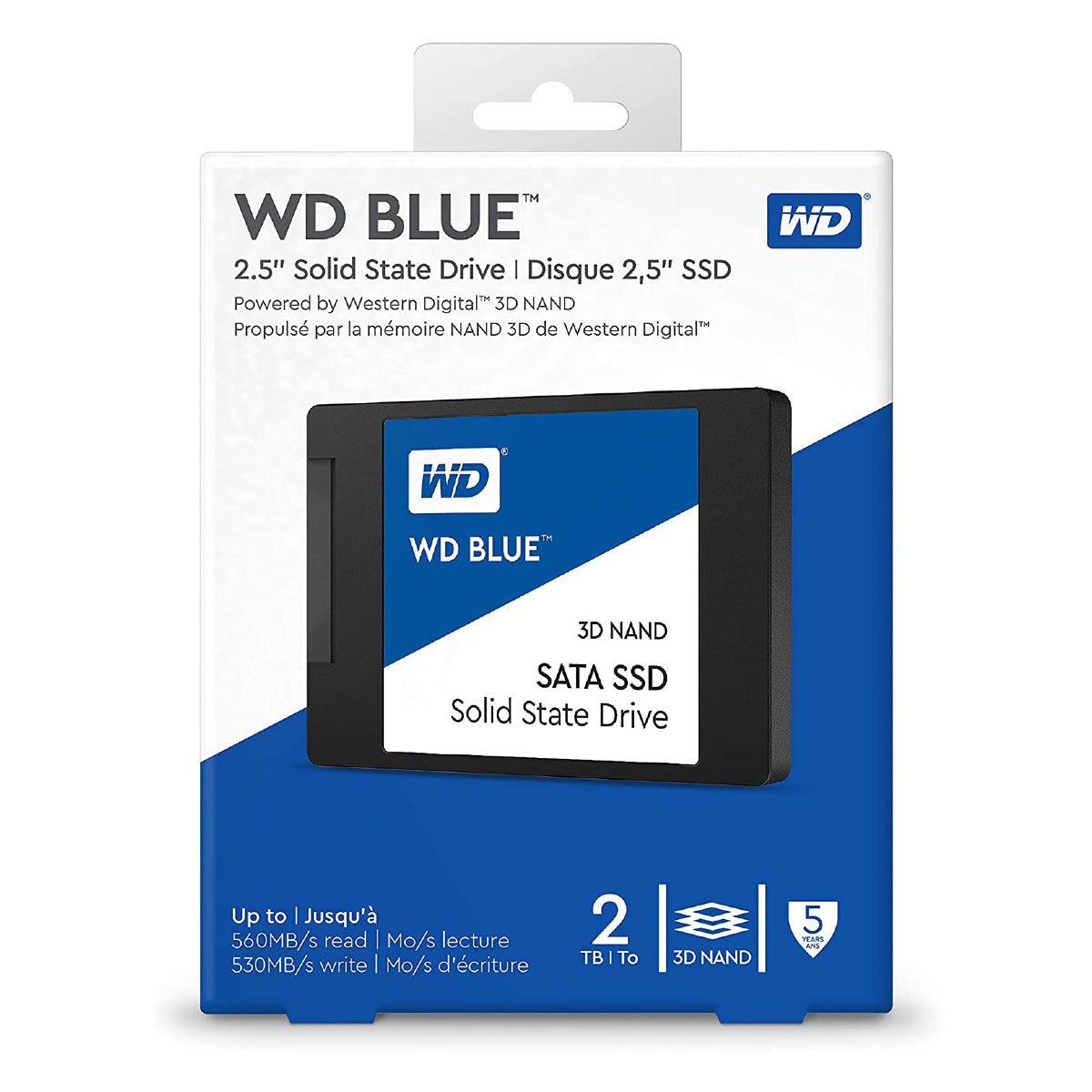 Western Digital Blue 2TB   2.5" Internal SSD - SATA 3 6.0 Gb/s  - (WDS200T2B0A) NEW